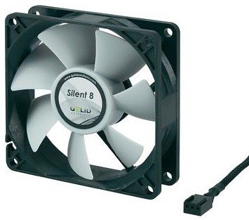 GELID SILENT 8 TC Gehaeuse Luefter 80 x 80 x 25 mm 12V Temperature Control 900-2000rpm 10- Preisvergleich