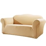 Stretch Pearson Slipcover Collection - Dark Flax