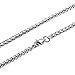Besteel Jewelry Mens Womens Stainless Steel Wheat Necklace Chain Link 24 Inch