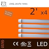 10W T8, 2ft, neutral white, pack of 4