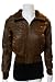 Faux Leather Bomber Jacket with Removable Fur Hood image 1