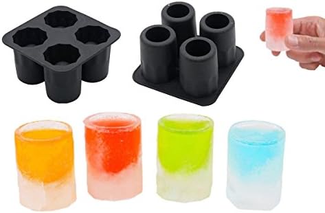 Silicone Shooters Shot Ice Cube Glass Freeze Mold Jelly Cookie Maker Tray Party