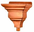 Handmade "Merton" Polished Copper Leaderhead for 4" Downspout