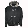 Nickelson 'Hans' Black Hooded Winter Knit