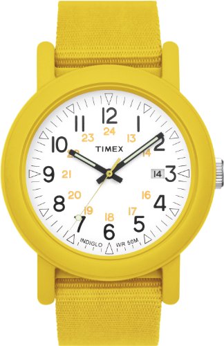 Timex Originals T2N490 Unisex Originals White Dial Yellow Strap Watch