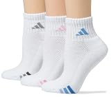 Adidas Womens Variegated Quarter Socks, 3-Pack