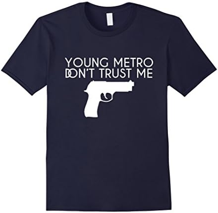 Men's Young Metro Don't Trust Me T-Shirt  Medium Navy