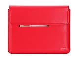 Surface Book (2015) Case, FYY 100% Handmade Premium PU Leather Sleeve Case Cover with Pocket for Surface Book (2015) 13.5 inch Red