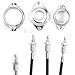 Surepromise BMX Gyro Brake Cables (Complete Set) Front and Rear (Upper and Lower) Spinner Rotor Black