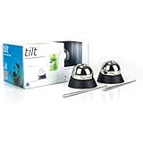 Stainless Steel Chilling Spheres With Matching Metallic Stirring Rods | More Chill Than Whiskey Stones | Have Your Cold Drink 'On The Rocks' Without Ice Cubes | Beer & Wine Compatible | Create Sophisticated-Looking Gourmet Cocktails with Ease