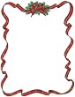 Holiday Stationery Plaid Bow 8-1/2x11 100/pkg