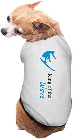 YXMXL Surfing King Of The Wove Small Pet Dog Vest Pet Clothes Gray