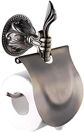 COCOLO Toilet Paper Holder With Cover Brass Bathroom Accessaries 28986 Bronze