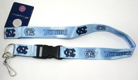 UNIVERSITY OF NORTH CAROLINA TAR HEELS LANYARD KEYCHAIN