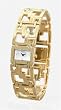 YEMA by Seiko of France Women's Gold-tone Square Faced Bracelet Watch. Model: YM630