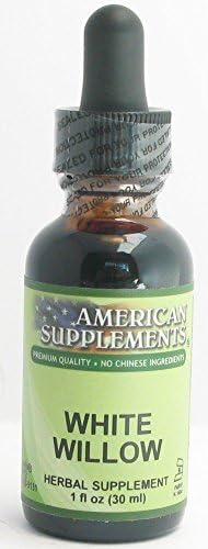 White Willow Bark American Supplements 1 oz Liquid