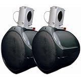 MCM Custom Audio 60-10031 8" Marine Wakeboard Two-Way Speaker Pair - Black