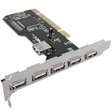 NEW 6 PORT NEC USB 2.0 HUB HIGH SPEED 480MB PCI CARD