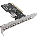 Electronics : NEW 6 PORT NEC USB 2.0 HUB HIGH SPEED 480MB PCI CARD