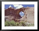 Window Rock, Eroded Forms Near Navaho (Navajo) Tribal Centre, Arizona, USA Collections Framed Art Poster Print by Walter Rawlings, 31x25