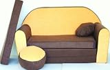 from PRO COSMO KIDS SOFA BED FUTON CHILDS FURNITURE+FREE POUFFE/FOOTSTOOL&PILLOW (K1)