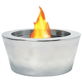 Slemcka Outdoor / Indoor Gel Firebowl (Polished Aluminium)