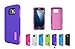 TOTU s6-zf Dual-Layer Shock Proof Case – Indigo Violet/Light Rose