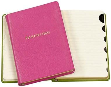 Leather Parenting Journal, 4-3/8" X 6", Pink