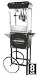 Deluxe 8oz Black Popcorn Maker Machine by Paramount Entertainment - New Full Size 8 oz Popper & Cart