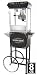Deluxe 8oz Black Popcorn Maker Machine by Paramount - New Full Size 8 oz Popper & Cart