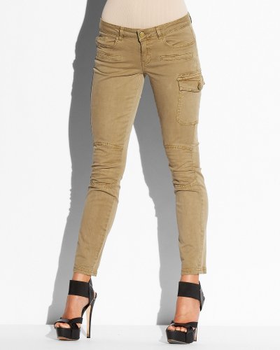 bebe Seamed Cargo Skinny Pant - PETITE