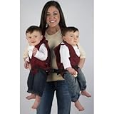 Stuff 4 Multiples TwinTrexx Twin Baby Carrier, Burgundy