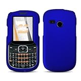 LG Saber UN200 Rubberized Hard Phone Cover Protector Case - Blue