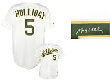Matt Holliday Autographed Jersey - Oakland Athletics, Majestic White Replica - Autographed MLB Jerseys