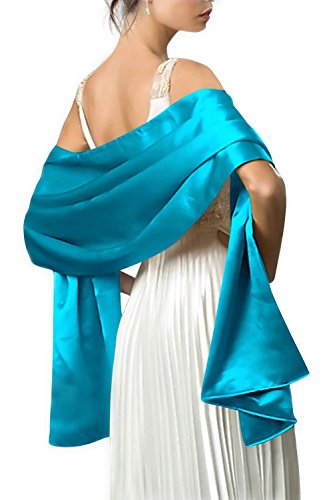 Noblee Satin Shawl Wrap For Women's Wedding Formal Party(More Color)
