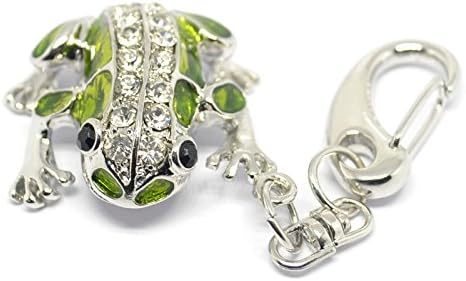 Ebimay ® Cute Green Froggy Crystal Frog Jewelry Necklace 8GB USB Flash Drive -pen drive- with Ebimay Brands