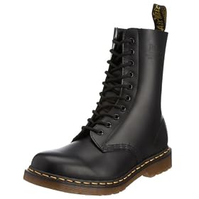 Dr. Martens 1490 10 Eye Boot Black Smooth by Dr. Martens