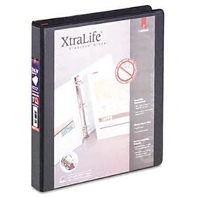 ClearVue XtraLife Slant-D Presentation Binder, 1 Capacity, Black