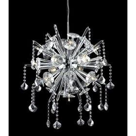 Possini Euro Modern Crystal 23" Wide Pendant Chandelier