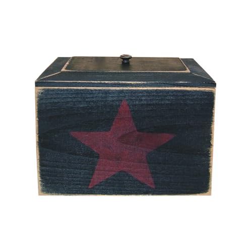 Primitive Recipe Box with Star