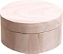 Paulownia Round Box With Lid-2.5"x4.75"x4.75"