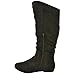 Twisted Women's Shelly Wide Calf Fashion Scrunch Boot