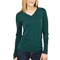 Mossimo&reg; Black: Ultrasoft Vee Neck Sweater - Green Marker