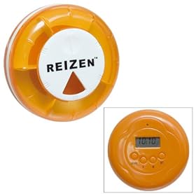 Reizen Vibratory Pill Organizer with LCD Clock-Vibrating Alarm-Timer
