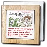 Prehistoric Richard Simmons - 6 Inch Tile Napkin Holder