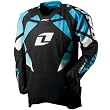 One Industries Race Men's Defcon MX Motorcycle Jersey - Black/Blue