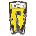 Hardcase LED Flashlight, Two AA Alkaline Batteries, Black/Yellow