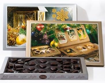 "Snowflakes" Christmas Chocolate Candy with Cream Assortment Box, 8.5 oz/ 250 g