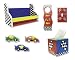 RACING 7 PIECE SET w/ 12" Shelf, 3 Pegs, Door Hanger, Tissue Caddy and Switch Plate.