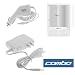 Replacement Car Power Adapter Charger + Home Travel Charger + Clear Reusable LCD Screen Protector for Amazon Kindle Electronic Book Reading Device